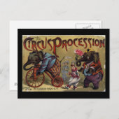 サーカス行列のフロントカバー ポストカード (正面/裏面)