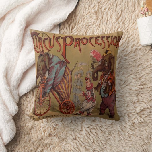 サーカス行列 クッション (ブランケット)