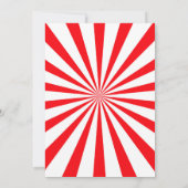 サーカス誕生日の招待カーニバル招待状 招待状 (裏面)