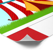 サーカス誕生日パーティバナー40x12 ポスター (角)