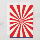 サーカス誕生日パーティーの招待 シーズンカード (裏面)