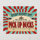 サーカス誕生日パーティーゲームサインアップアヒル (正面/裏面)