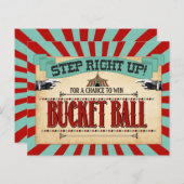 サーカス誕生日パーティーゲームサインバケットボール (正面/裏面)