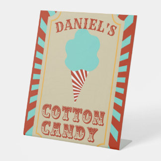 サーカス誕生日パーティーフード 台座サイン