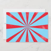 サーカス誕生日フォト招待状 招待状 (裏面)