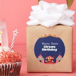 サーカス誕生日 ラウンドシール