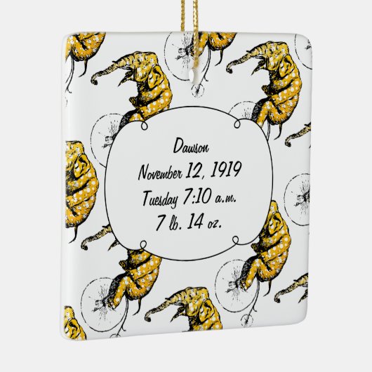 サーカス象ギフト セラミックオーナメント (右)