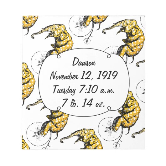 サーカス象ギフト ノートパッド (正面)