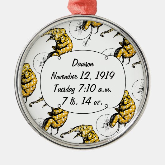 サーカス象ギフト メタルオーナメント (正面)