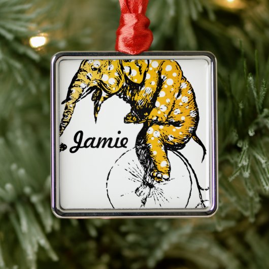 サーカス象ギフト メタルオーナメント (ツリー)