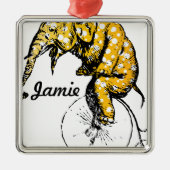 サーカス象ギフト メタルオーナメント (正面)