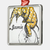 サーカス象ギフト メタルオーナメント (左)