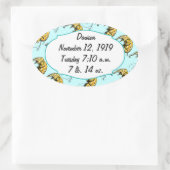 サーカス象ギフト 楕円形シール (バッグ)