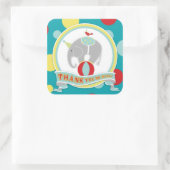 サーカス象サンキューラベル スクエアシール (バッグ)