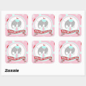 サーカス象サンキューラベル スクエアシール (シート)