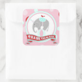 サーカス象サンキューラベル スクエアシール (バッグ)