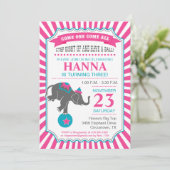 サーカス象誕生パーティー 招待状 (スタンド正面)