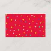 サーカス赤ちゃんシャワー、赤ちゃんシャワー用の本 エンクロージャーカード (裏面)