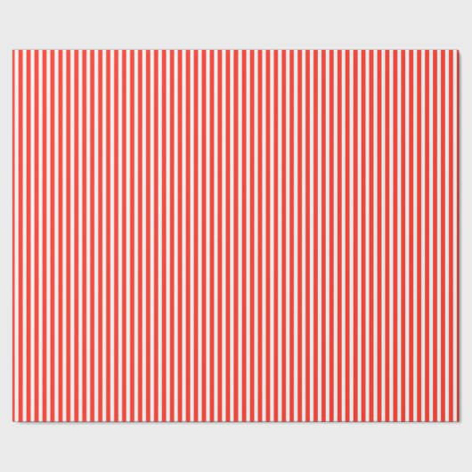 サーカス赤と白カバナストライプ ラッピングペーパー (シーム)