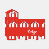 サーカス赤と白テント フェイバーボックス (折り畳みなし)