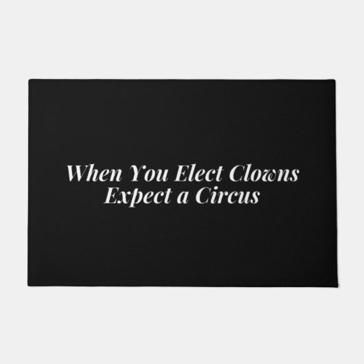 サーカス選をピエロが期待する場合 ドアマット (正面)