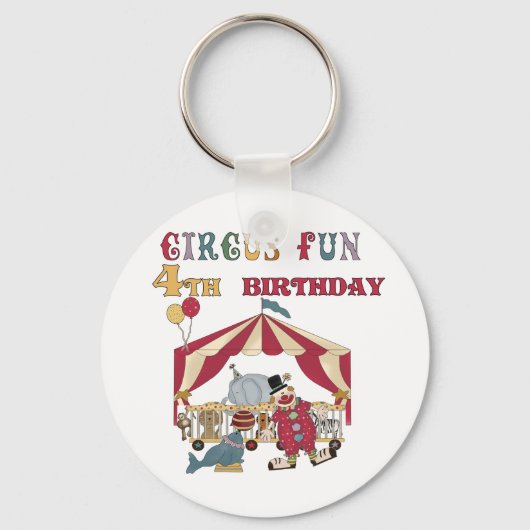 サーカス4th誕生日Tシャツとギフト キーホルダー (正面)