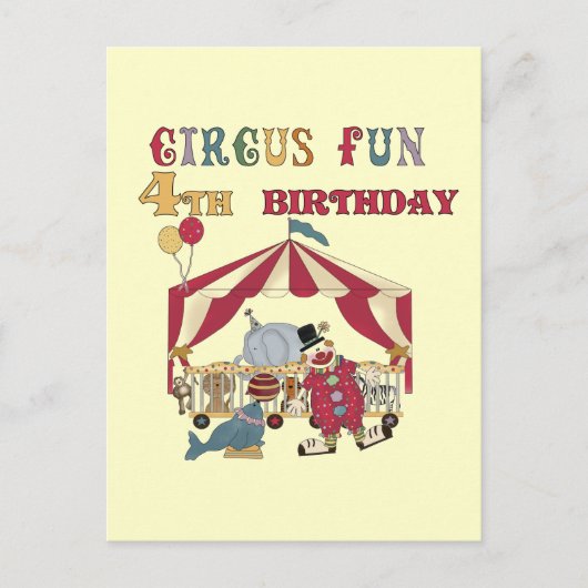 サーカス4th誕生日Tシャツとギフト ポストカード (正面)