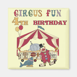 サーカス4th誕生日Tシャツとギフト マグネット