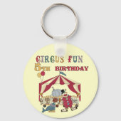 サーカス5誕生日Tシャツとギフト キーホルダー (正面)