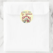 サーカス5誕生日Tシャツとギフト ラウンドシール (バッグ)