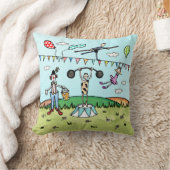 サーカス・アクロバット、ピエロ、ストロマン クッション (ブランケット)