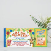 サーカス カーニバル チケット 招待状 (スタンド正面)