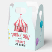 サーカス カーニバル テーマの子供の誕生日パーティー フェイバーボックス (オープン)