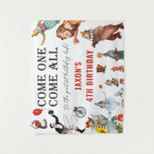 サーカス カーニバル フェスティバル 誕生日パーティー 背景 タペストリー (正面)