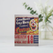 サーカス、「クライド・ビートティとコール・ブラザーズ」レトロ劇場 ポストカード (スタンド正面)