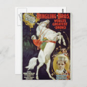 サーカス・ショー・ヴォードヴィル ポストカード (正面/裏面)