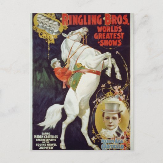 サーカス・ショー・ヴォードヴィル ポストカード (正面)
