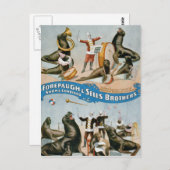 サーカス・ショー・ヴォードヴィル ポストカード (正面/裏面)