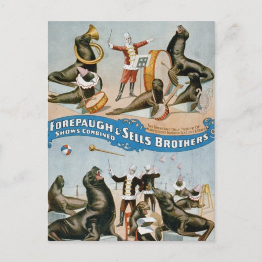 サーカス・ショー・ヴォードヴィル ポストカード (正面)