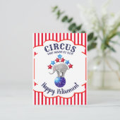 サーカス・ゾウおもしろいズ退職 ポストカード (スタンド正面)