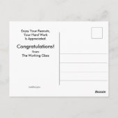 サーカス・ゾウおもしろいズ退職 ポストカード (裏面)