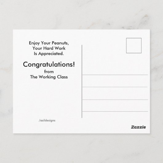 サーカス・ゾウおもしろいズ退職 ポストカード (裏面)