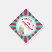 サーカス・ゾウ スタンダードカクテルナプキン (角)