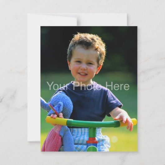 サーカス·テーマの子どもの誕生日パーティーの招待 招待状 (裏面)