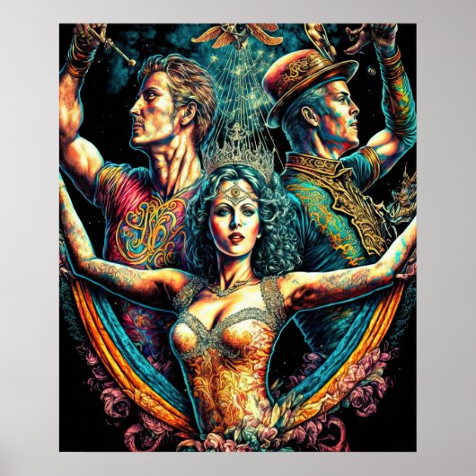 サーカス・トラペーズ・アーティスト・パフォーマー・サーケ・ヴォードヴィル ポスター (正面)