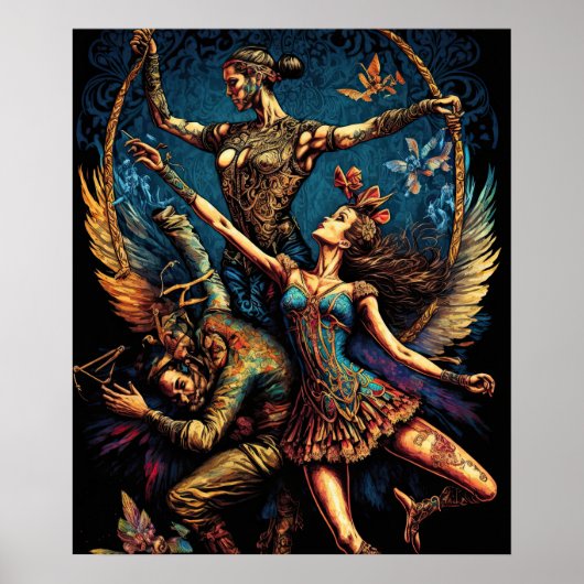 サーカス・トラペーズ・アーティスト・パフォーマー・サーケ・ヴォードヴィル ポスター (正面)