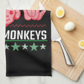 『サーカス・ノー・マイ・サルズ』 キッチンタオル (四つ折り)