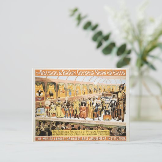 サーカス・バーナムとベイリーが素晴らし地球にショー ポストカード (スタンド正面)