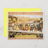 サーカス・バーナムとベイリーが素晴らし地球にショー ポストカード (正面/裏面)