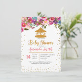 サーカス·ベビー·シャワー·インビテーションメキシコ 招待状 (スタンド正面)